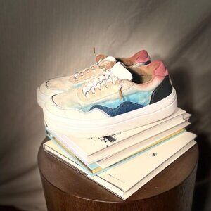 Hey Dude Hudson Lift Color Block in Blue Multi - Size 7